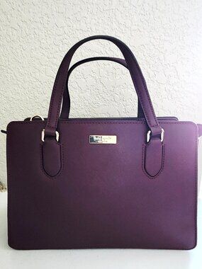 Euc Kate Spade NY Laurel Deep Purple Satchel Purse